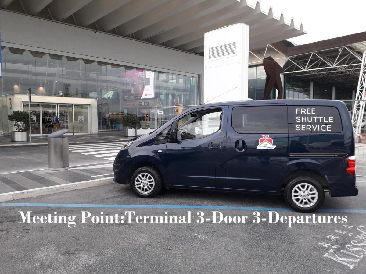 Apple Rooms Rome Airport Fiumicino Exterior photo Free shuttle service